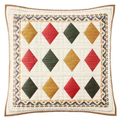 BecquetHousse de coussin ADANA boutis ethnique - orange poterie