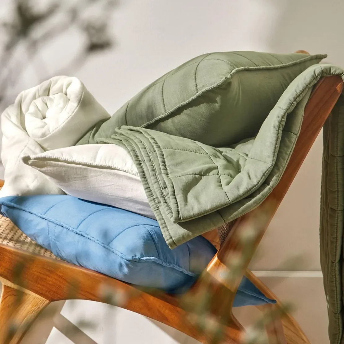 BecquetHousse de coussin BRISTOL - bleu