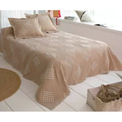 BecquetHousse de coussin CROZON marron noisette en polyester