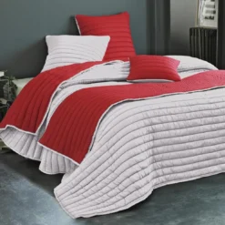 BecquetHousse de Coussin double face LIVERPOOL Rouge
