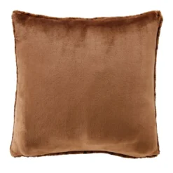 BecquetHousse de coussin en coton marron caramel - LEO
