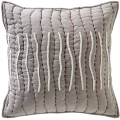 BecquetHousse de coussin en Coton Gris GUILLAUME
