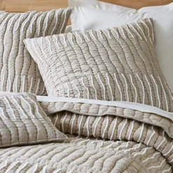 BecquetHousse de coussin en Coton Gris GUILLAUME