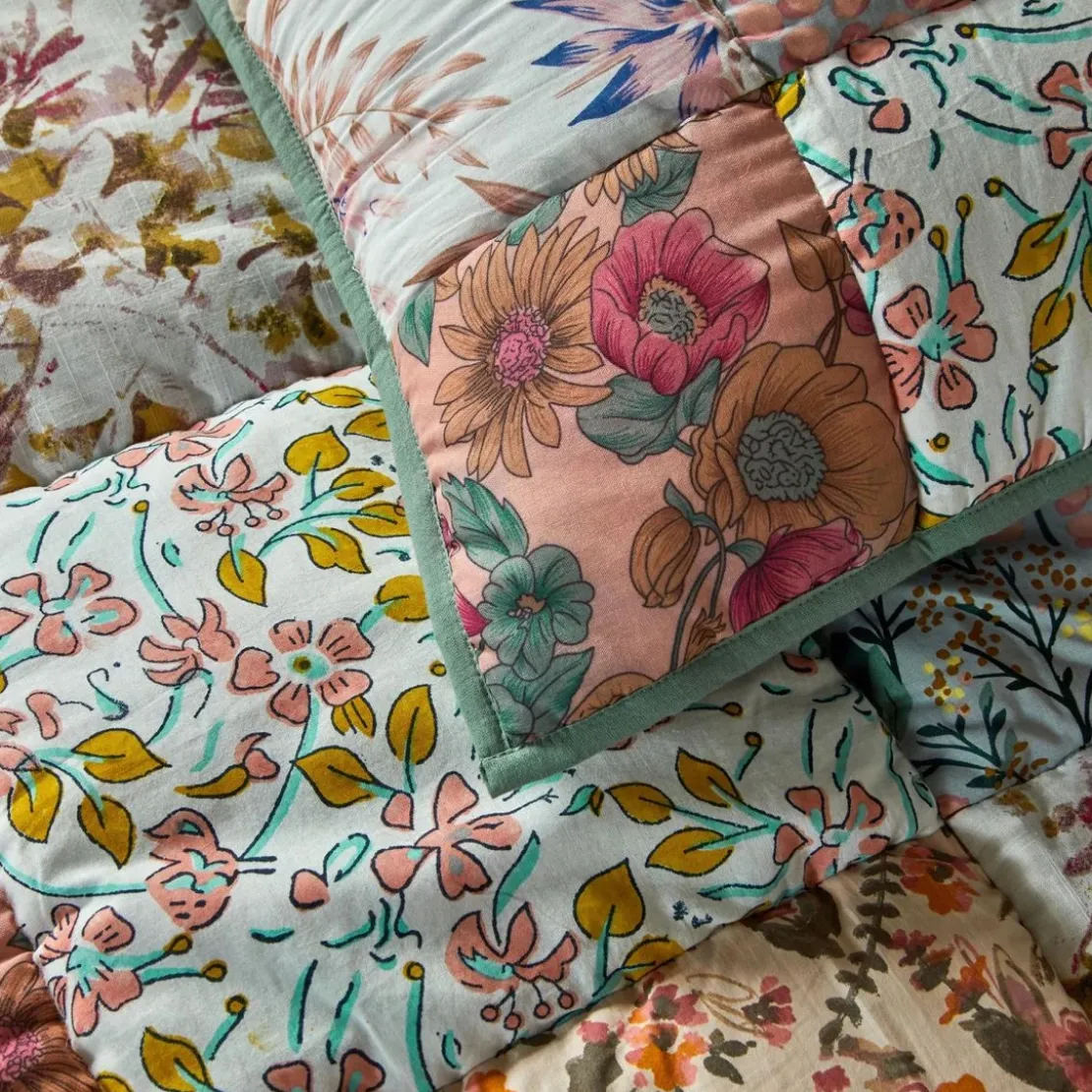 BecquetHousse de coussin en coton multicolore - POETIQUE