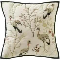 BecquetHousse de coussin en coton beige crème - MIYA