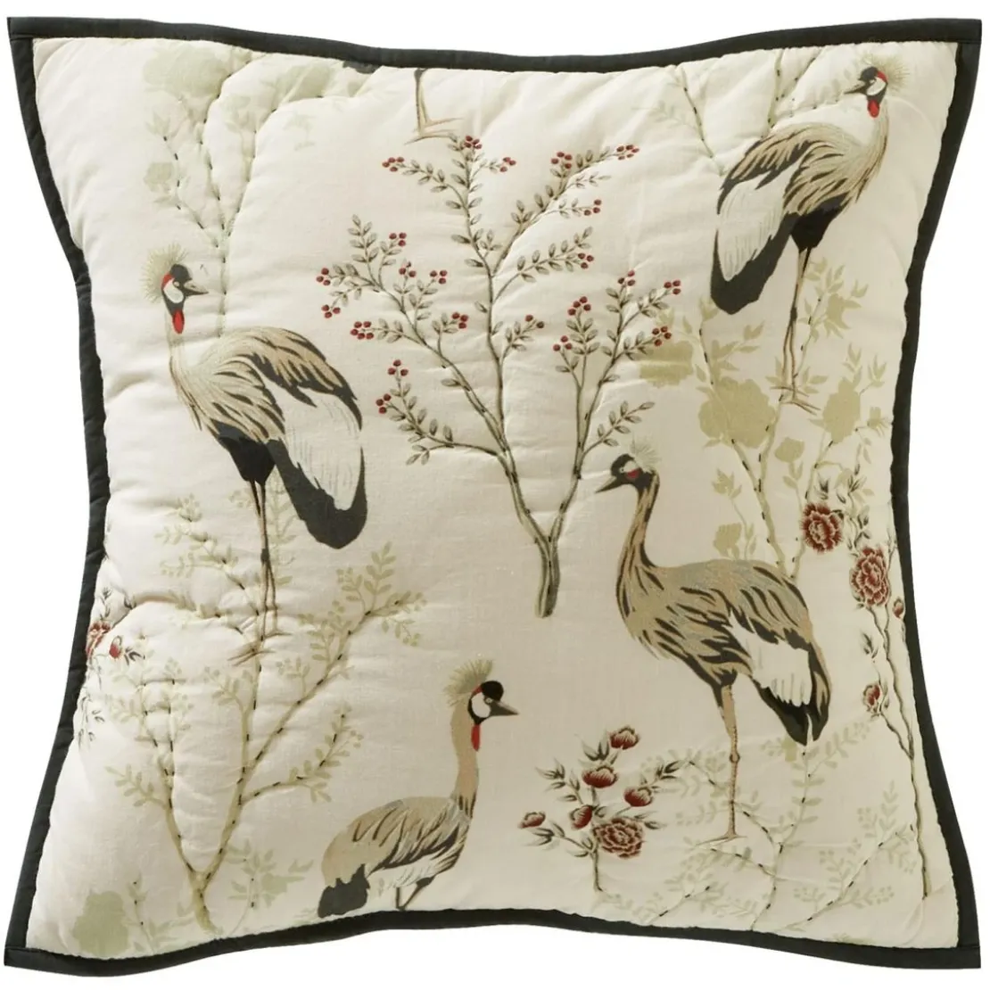 BecquetHousse de coussin en coton beige crème - MIYA