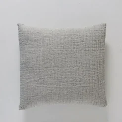 BecquetHousse de coussin en gaze de coton WELLS - gris