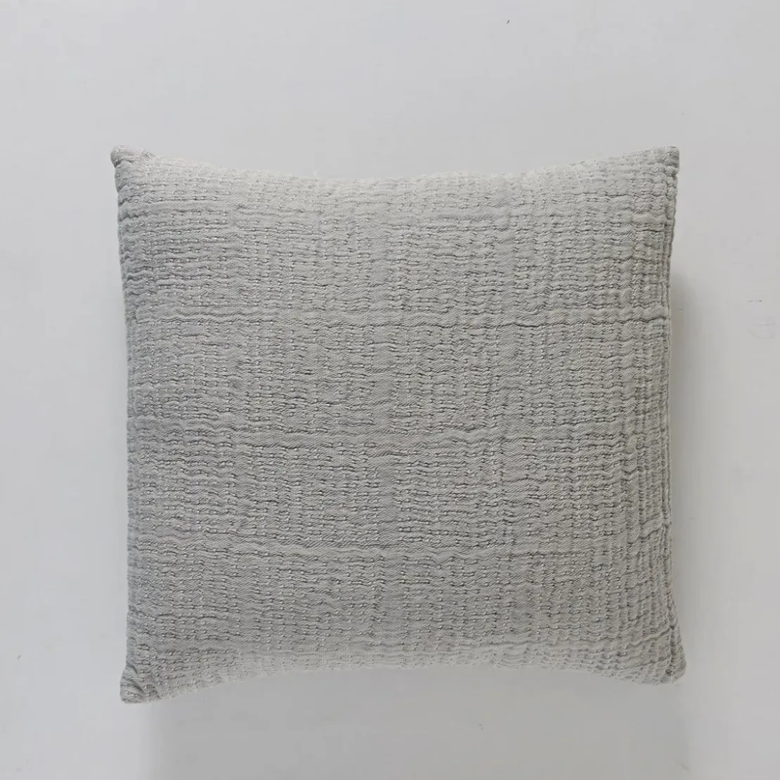 BecquetHousse de coussin en gaze de coton WELLS - gris