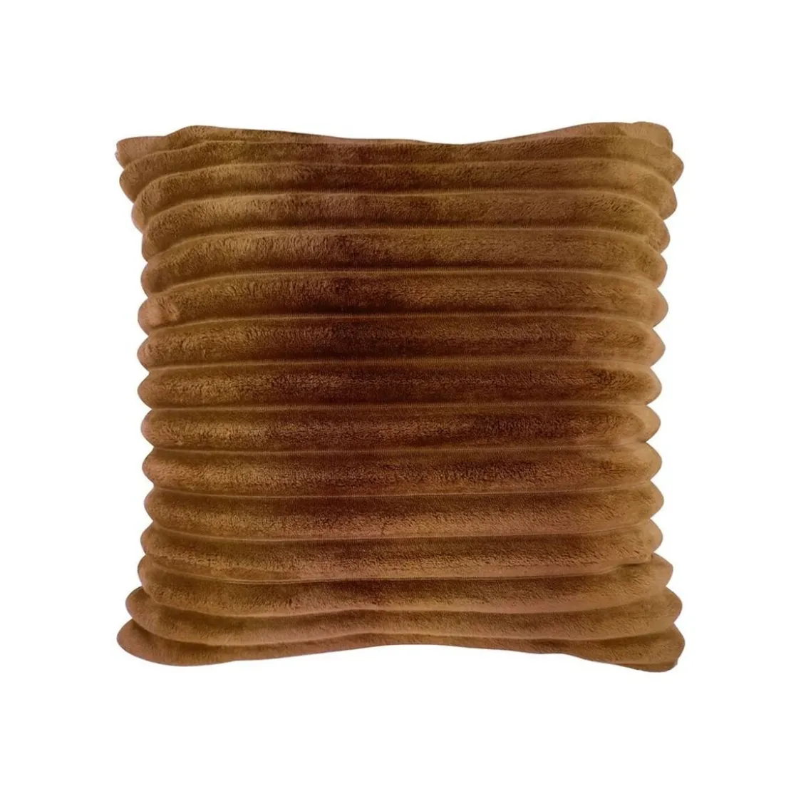 BecquetHousse de coussin en polyester marron caramel - TENDRESSE