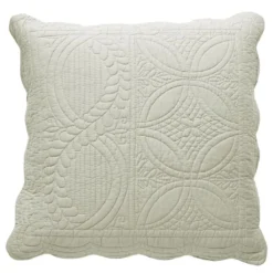 BecquetHousse de coussin, housse oreiller boutis en coton BAILLARGUES - écru