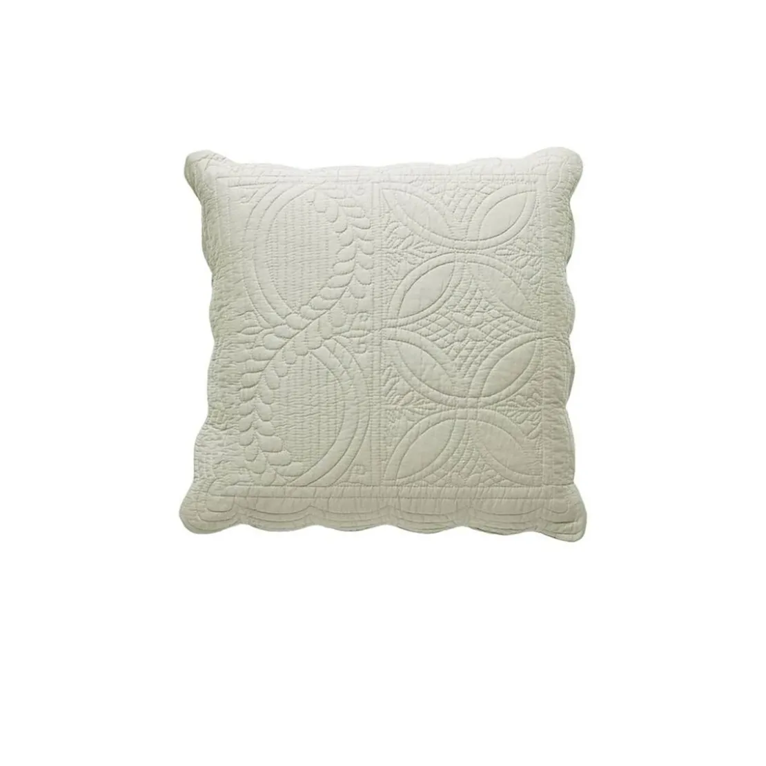 BecquetHousse de coussin, housse oreiller boutis en coton BAILLARGUES - écru