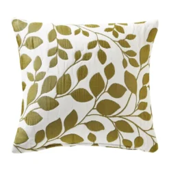 BecquetHousse de coussin jacquard motif végétal FANNY - Vert