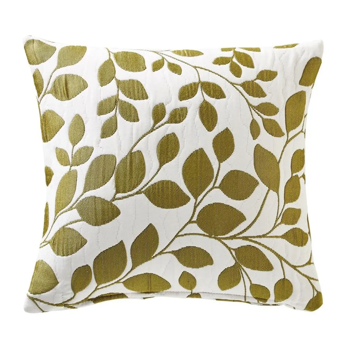 BecquetHousse de coussin jacquard motif végétal FANNY - Vert