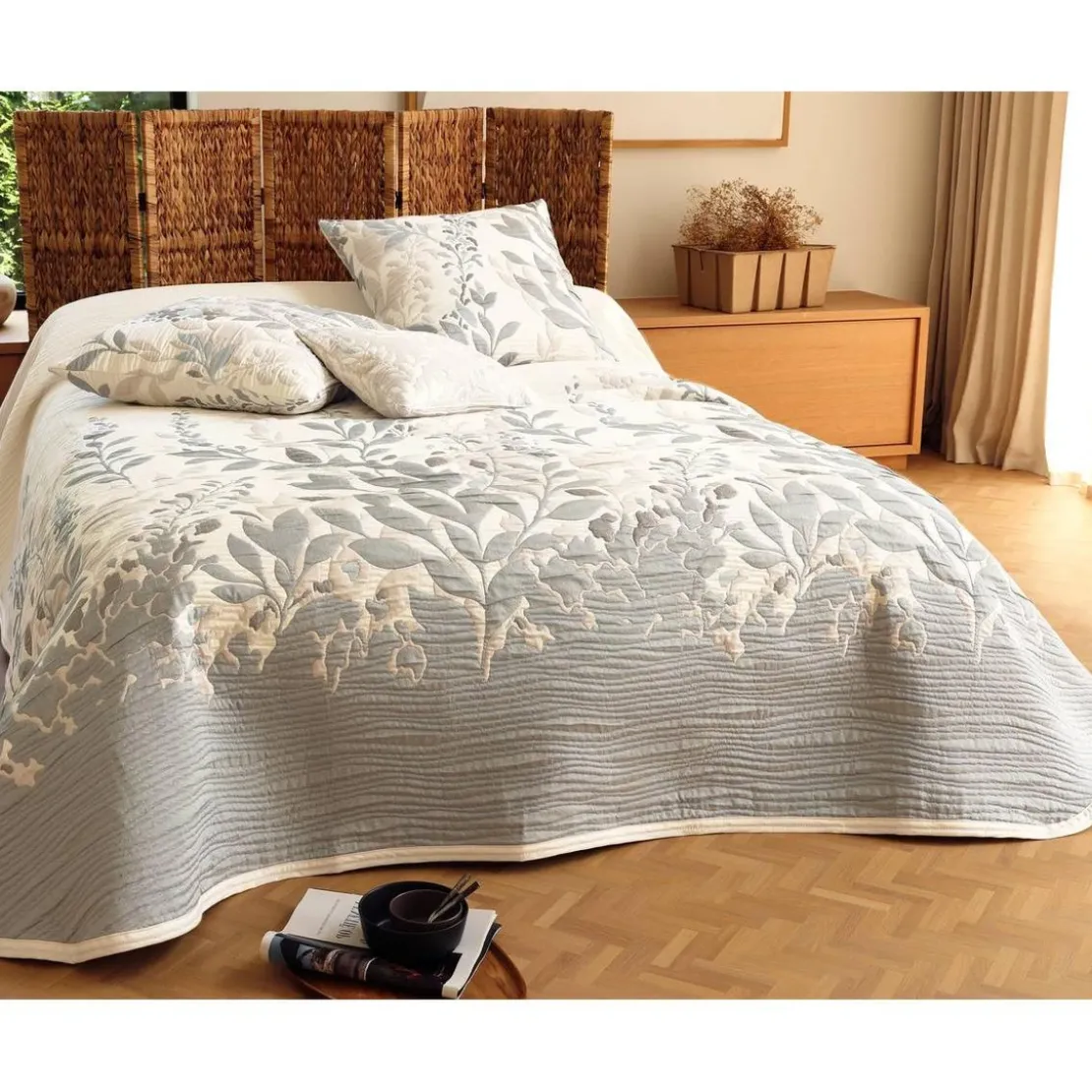 BecquetHousse de coussin LISBOA bleue en Polyester