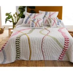 BecquetHousse de coussinLIVIA blanc en coton