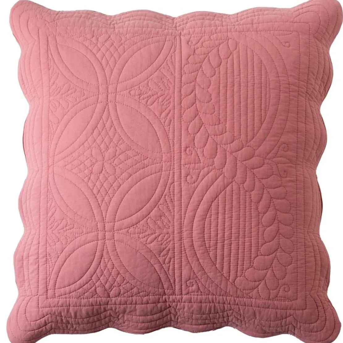 BecquetHousse de coussin matelassée en coton bois de rose - BAILLARGUES