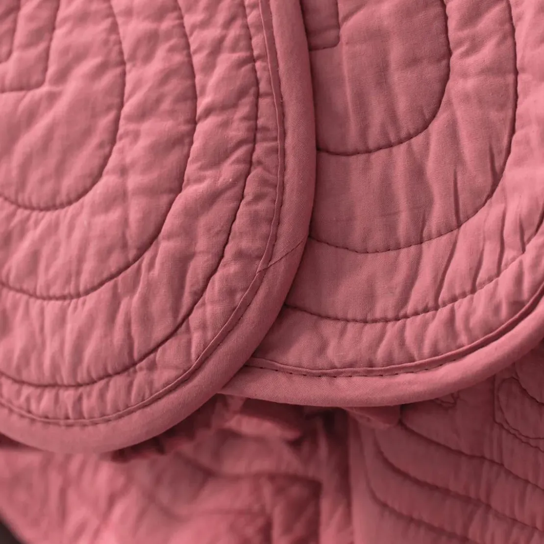 BecquetHousse de coussin matelassée en coton bois de rose - BAILLARGUES