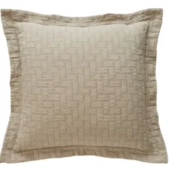 BecquetHousse de Coussin, oreiller en Coton tissé jacquard CL.LADRI - Beige