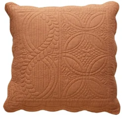 BecquetHousse de coussin ou d'oreiller matelassée en coton caramel - BAILLARGUES
