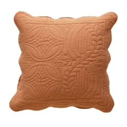 BecquetHousse de coussin ou d'oreiller matelassée en coton caramel - BAILLARGUES