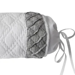 BecquetHousse de coussin polochon 50x15 - Blanc