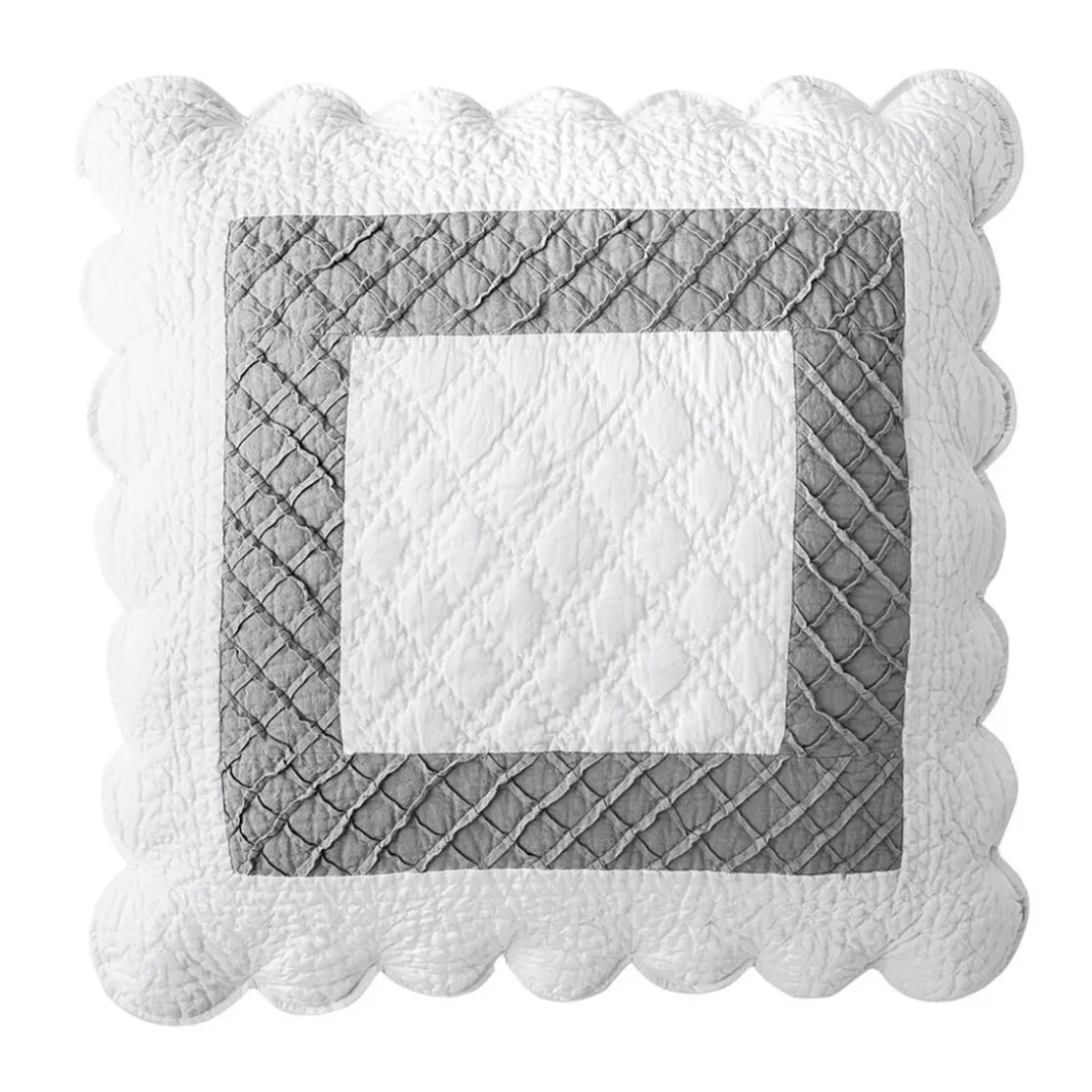BecquetHousse de coussin polochon 50x15 - Blanc