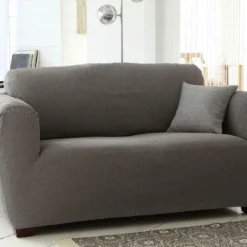 BecquetHousse de fauteuil YUTA - gris perle
