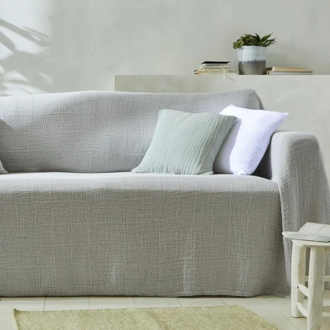 BecquetHousse d'oreiller CL WELLS - gris perle
