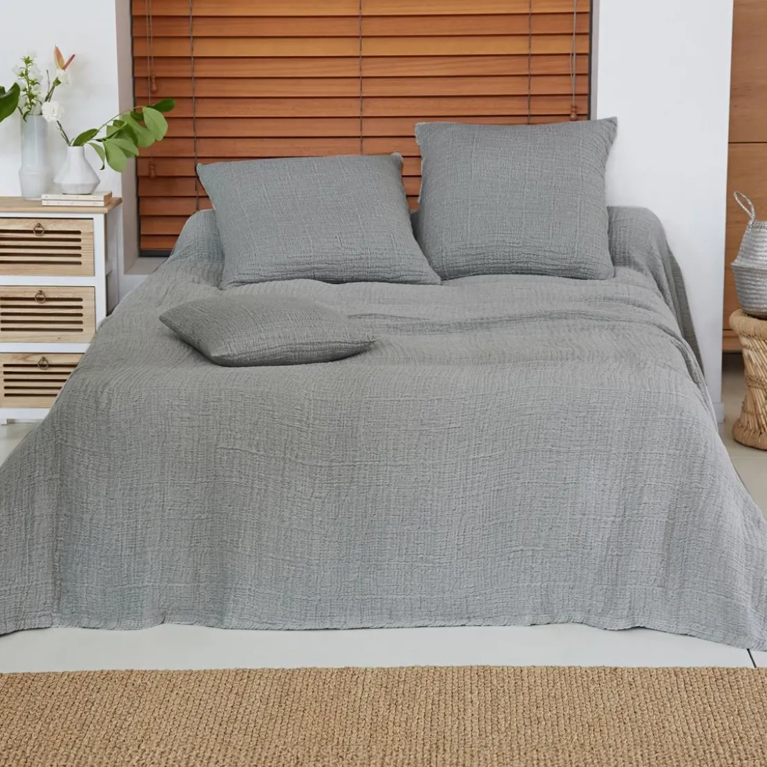 BecquetHousse d'oreiller CL WELLS - gris perle
