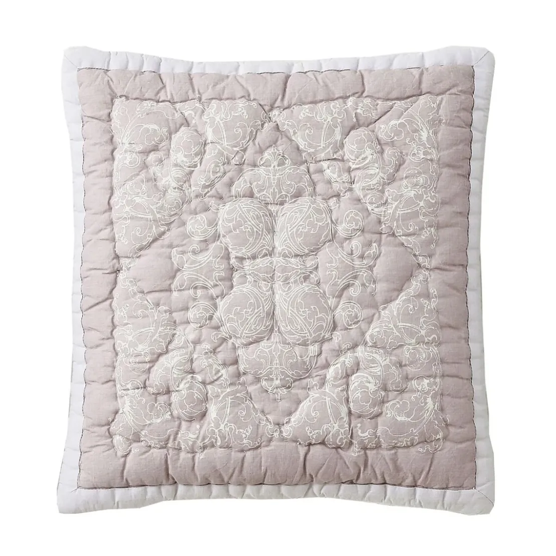 BecquetHousse d'oreiller ou de coussin en coton motif arabesquesvieux rose - TRIANON