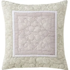 BecquetHousse d'oreiller ou de coussin en coton motif arabesquesvieux rose - TRIANON