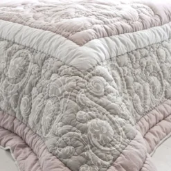BecquetHousse d'oreiller ou de coussin en coton motif arabesquesvieux rose - TRIANON