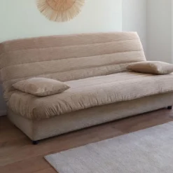 BecquetHousse FAR CLIC CLAC velours - beige