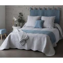 BecquetHousse oreiller en coton boutis 65x65 - Perle