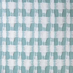 BecquetJeté de canapé coton tissé jacquard - Bleu aqua - MORGANS