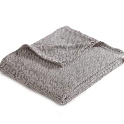 BecquetJeté de canapé en Coton tissé jacquard Gris JC.ERIS