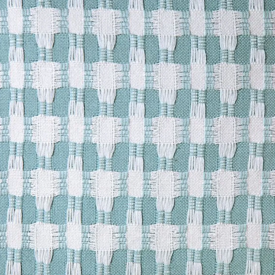 BecquetJeté de fauteuil coton tissé Jacquard MORGANS - Bleu