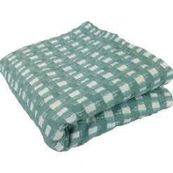 BecquetJeté de fauteuil coton tissé Jacquard MORGANS - Bleu