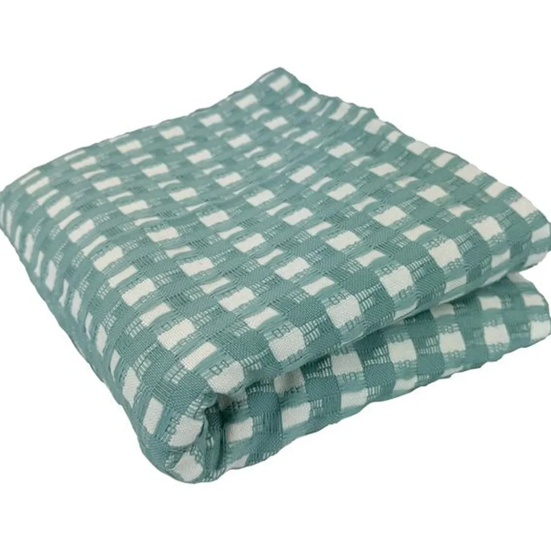 BecquetJeté de fauteuil coton tissé Jacquard MORGANS - Bleu