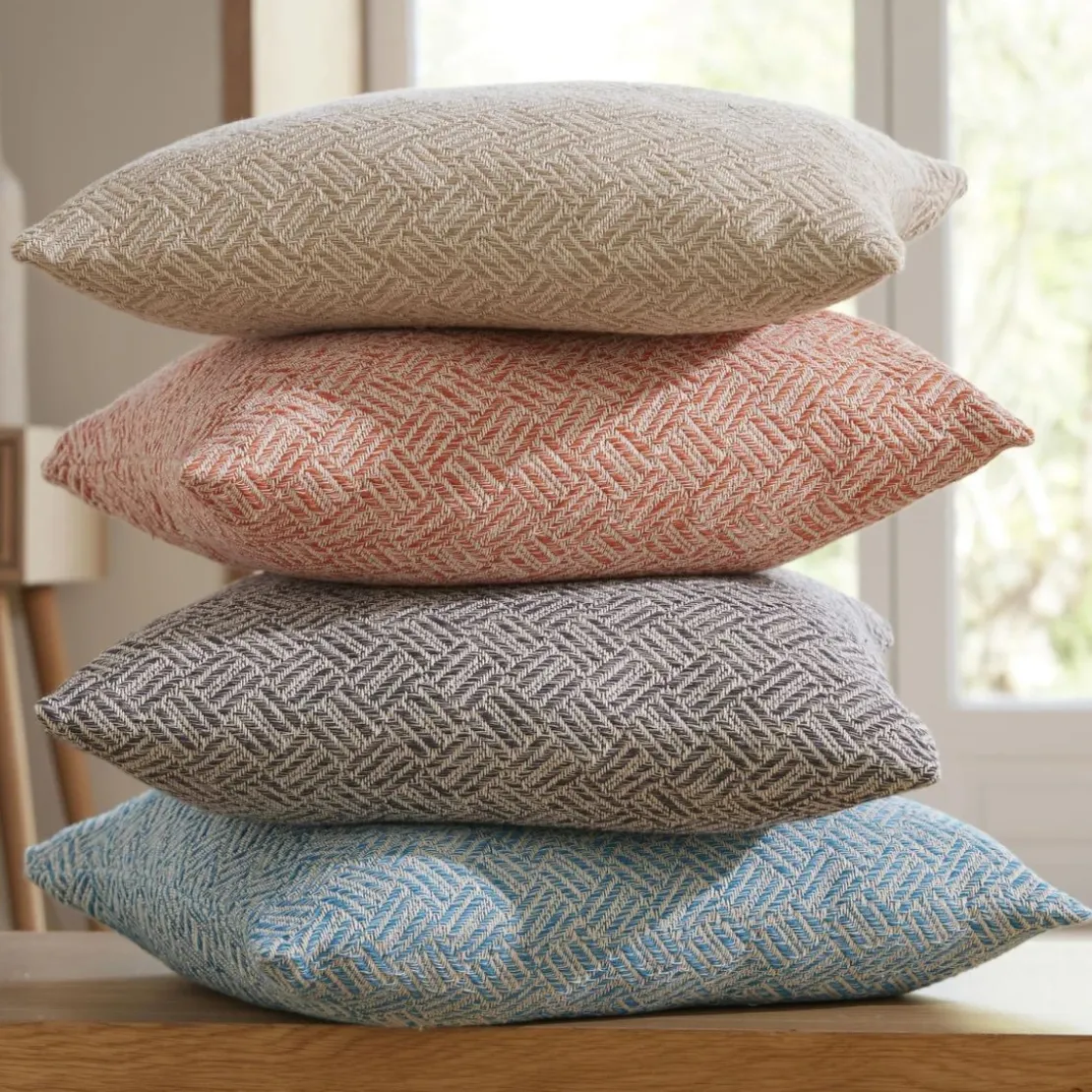 BecquetJeté de fauteuil coton tissé jacquard gris JC.ERIS