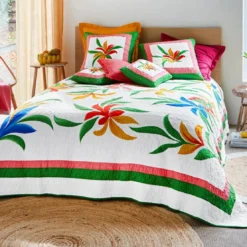 BecquetJeté de lit coton IPA - multicolore