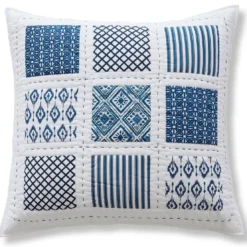 BecquetJeté de lit en coton MYKONOS bleu