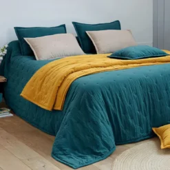 BecquetJeté de lit matelassé CELESTE vert émeraude