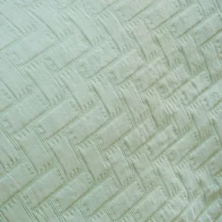 BecquetJeté de lit tissé en coton jacquard floqué CL.LADRI - Vert
