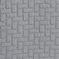 BecquetJeté de lit tissé en coton jacquard floqué CL.LADRI - Gris Perle