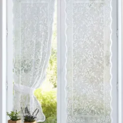 Becquet La paire Voilages droits ou bonne femme - Blanc