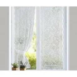 Becquet La paire Voilages droits ou bonne femme - Blanc