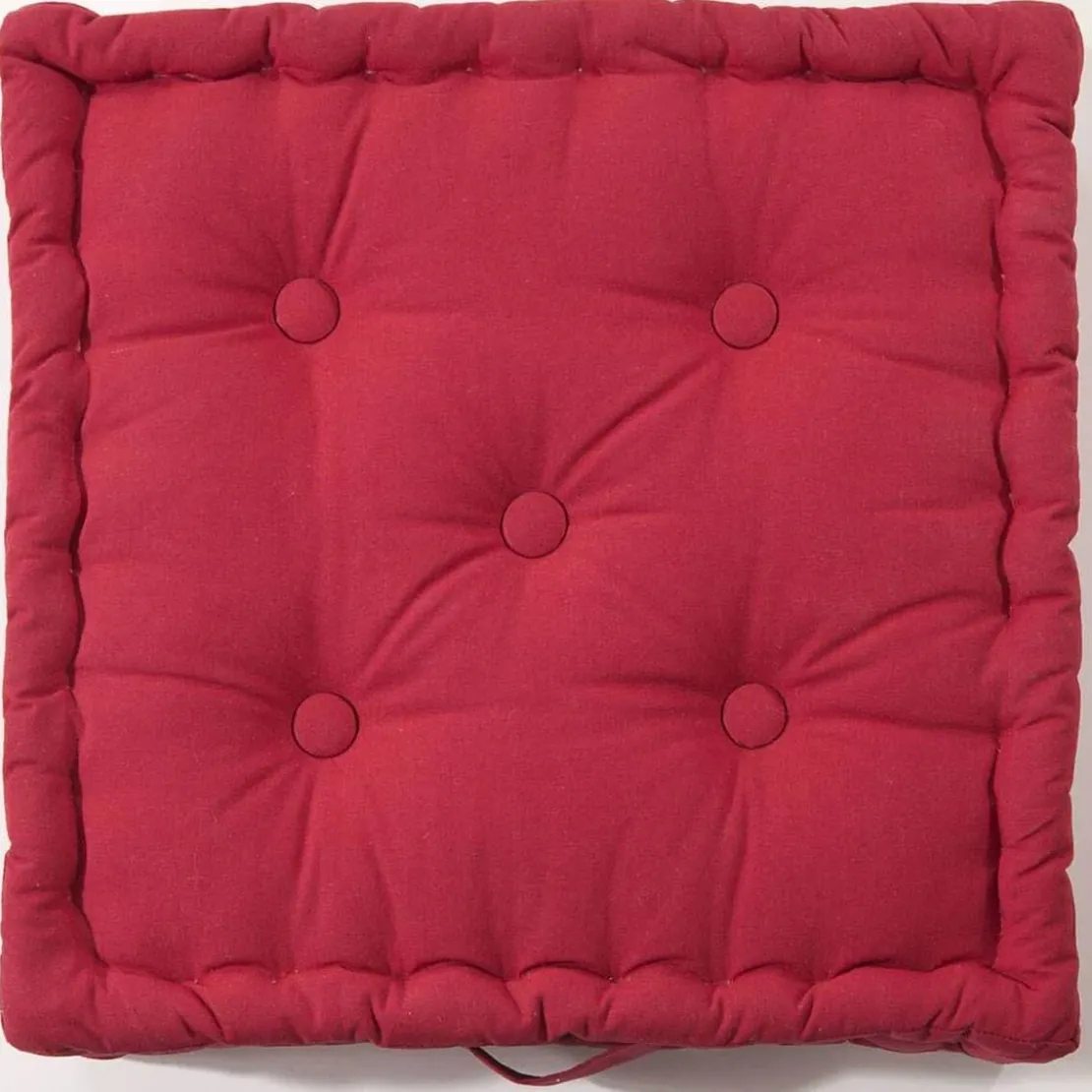 BecquetLot de 2 coussins matelas en coton rouge - ISIS
