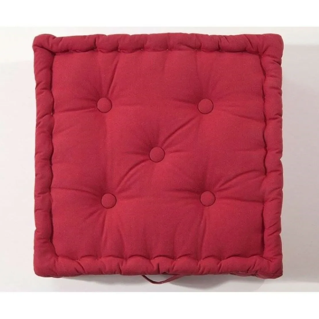 BecquetLot de 2 coussins matelas en coton rouge - ISIS