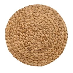 BecquetLot de 4 Dessous d'assiettes ronds tressés RUBINE - naturel